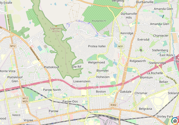 Map location of Welgemoed 